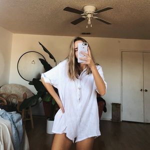 Maurie and eve short button romper